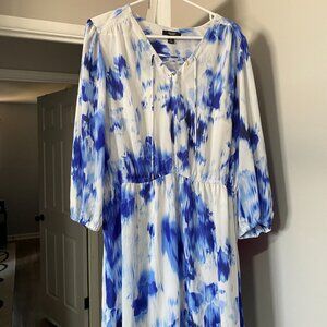 Simply Vera, Vera Wang XL blue tie dye dress